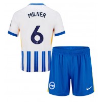 Echipament fotbal Brighton James Milner #6 Tricou Acasa 2024-25 pentru copii maneca scurta (+ Pantaloni scurti)